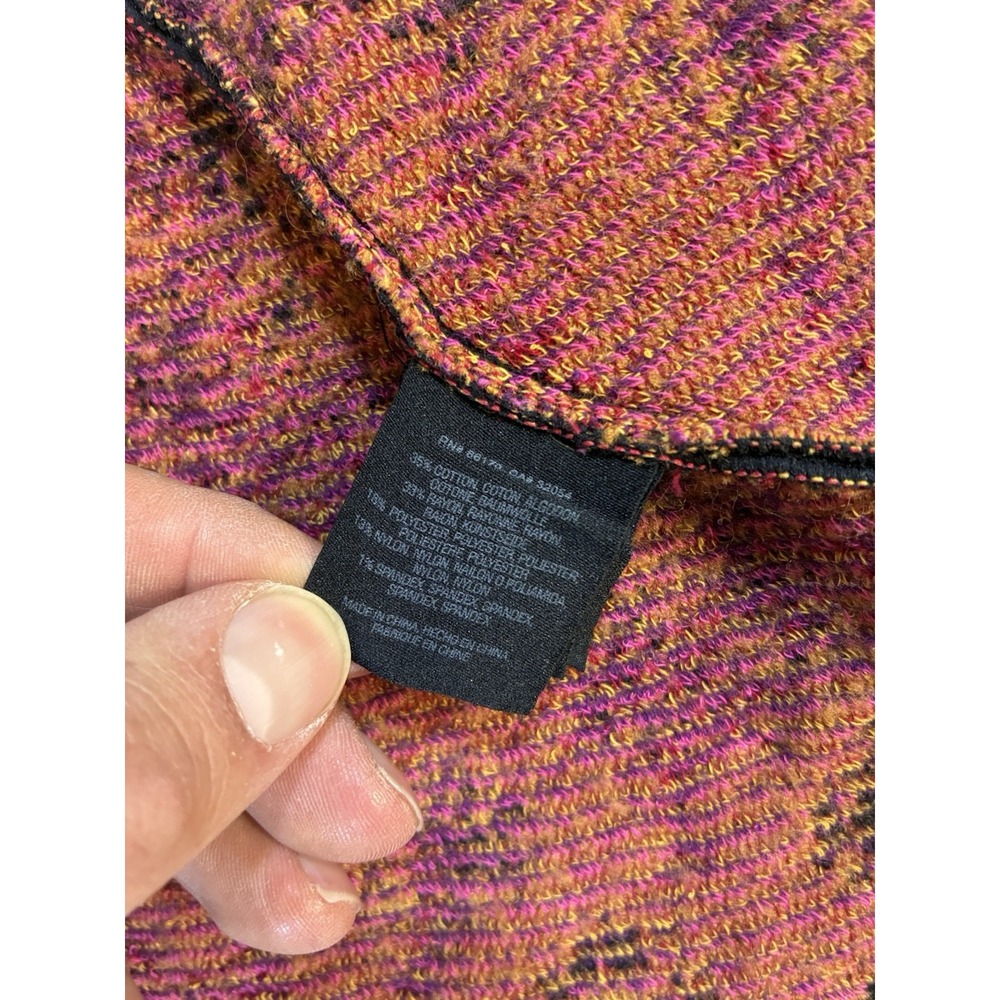 Moth Anthropologie‎ Women's Small Floral Jacquard Cardigan Sweater Boho Knit S - Picture 8 of 10